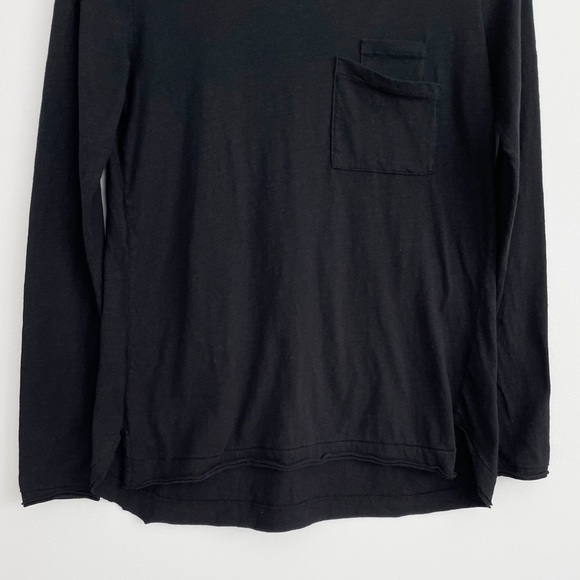 Anthropologie Postmark Black Double Pockets Tee Top Size Small - Picture 5 of 15